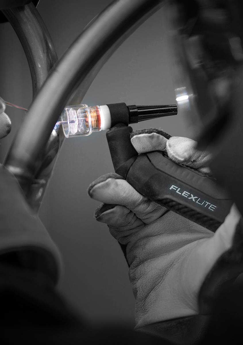 TX165GS4  Kemppi Flexlite TX K5 165GS Air Cooled 160 Amp Tig Torch, with Swivel Head - 4m, 7 Pin